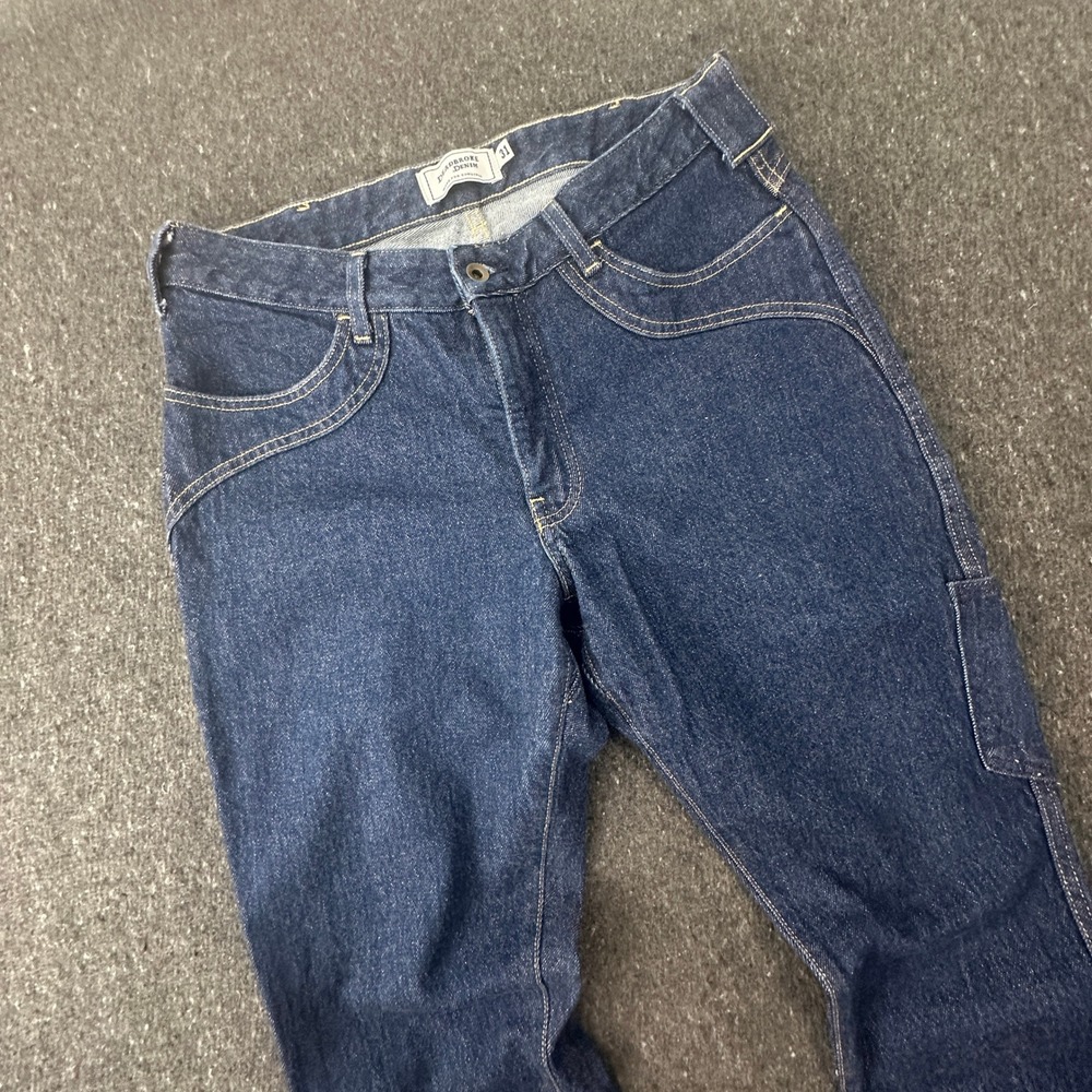 Deadbroke Denim Originals 31 Womens Riding Jeans Diamond Gusset Bootcut Pocket